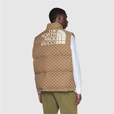 the north face x gucci down vest|north face Gucci jacket.